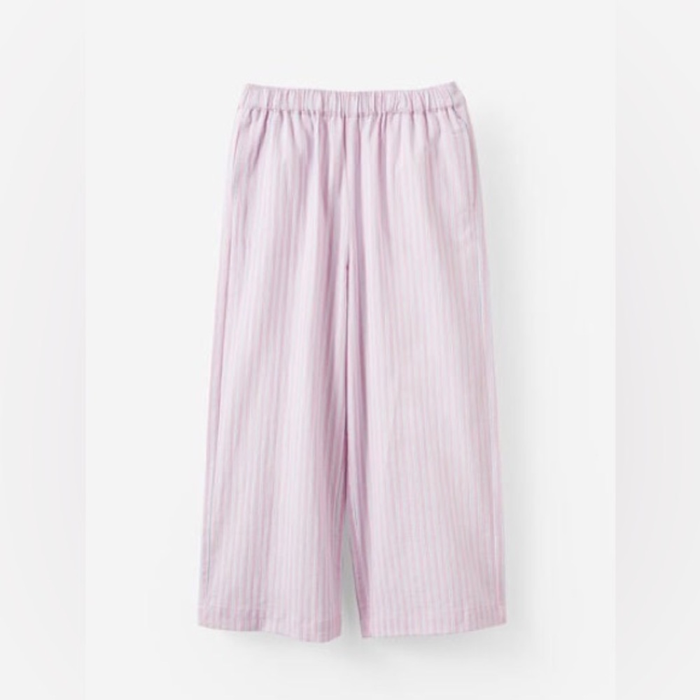 COTTON ON KIDS Pink Striped Wide-Leg Pants SIZE 7
